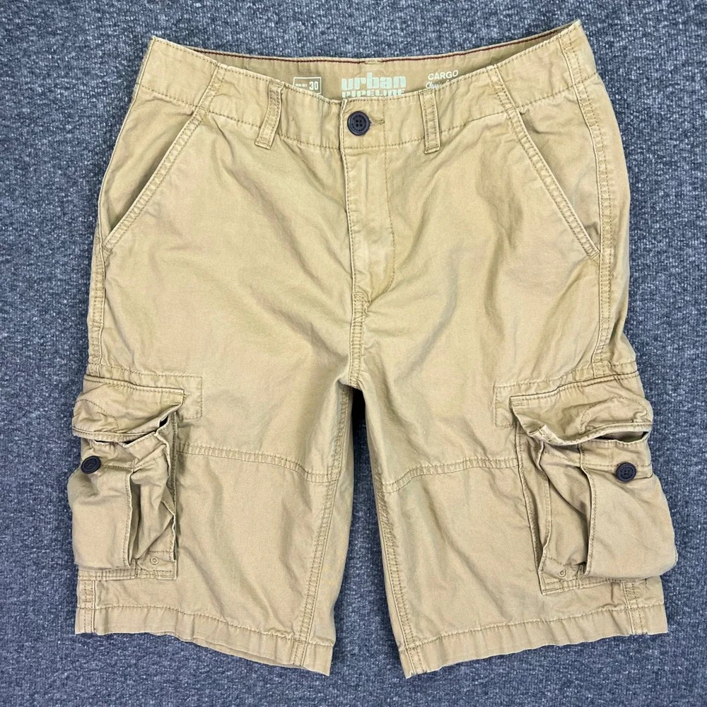 Urban Pipeline Cargo Shorts Mens 31 Tan Khaki Classic Outdoor Utility Hiking